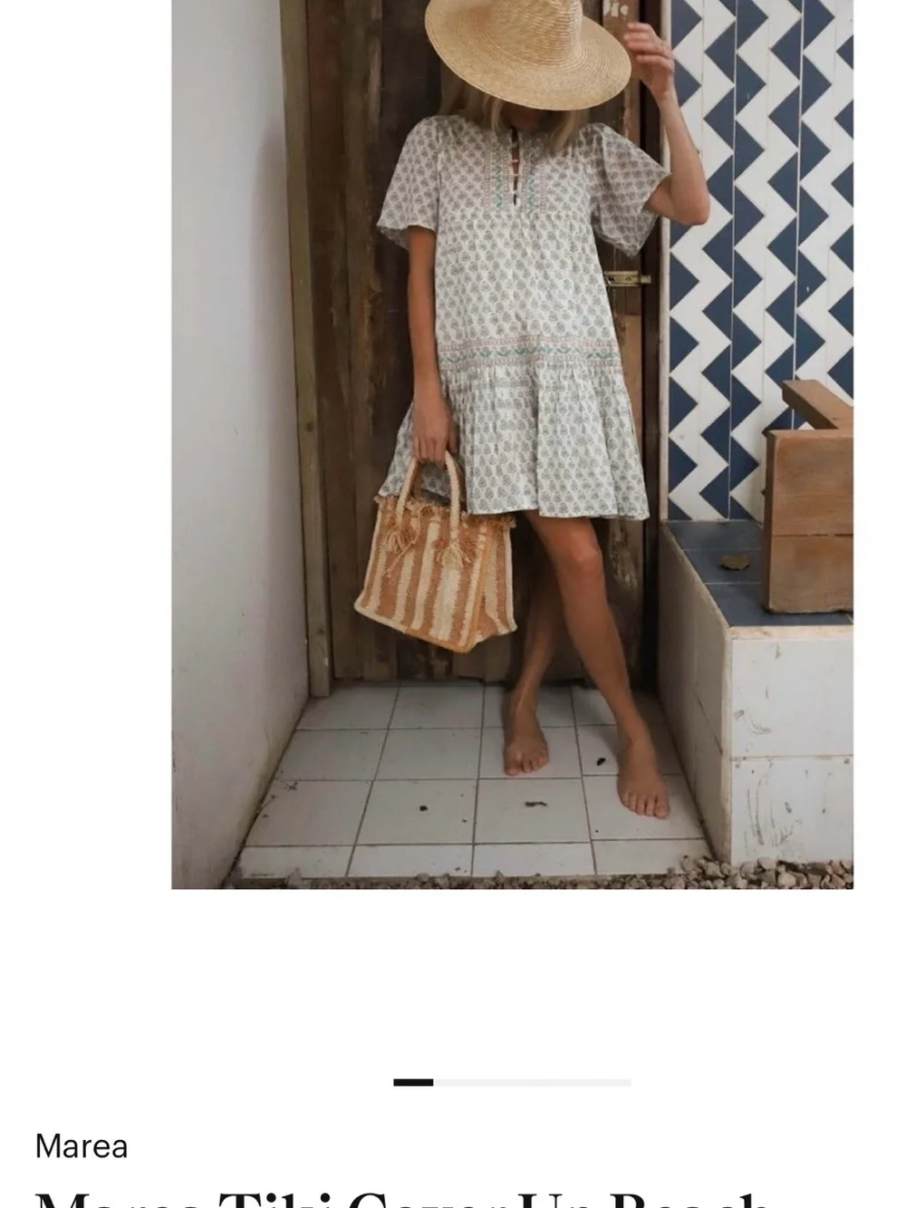 Marea by Liz Joy Tiki Xs beach dress